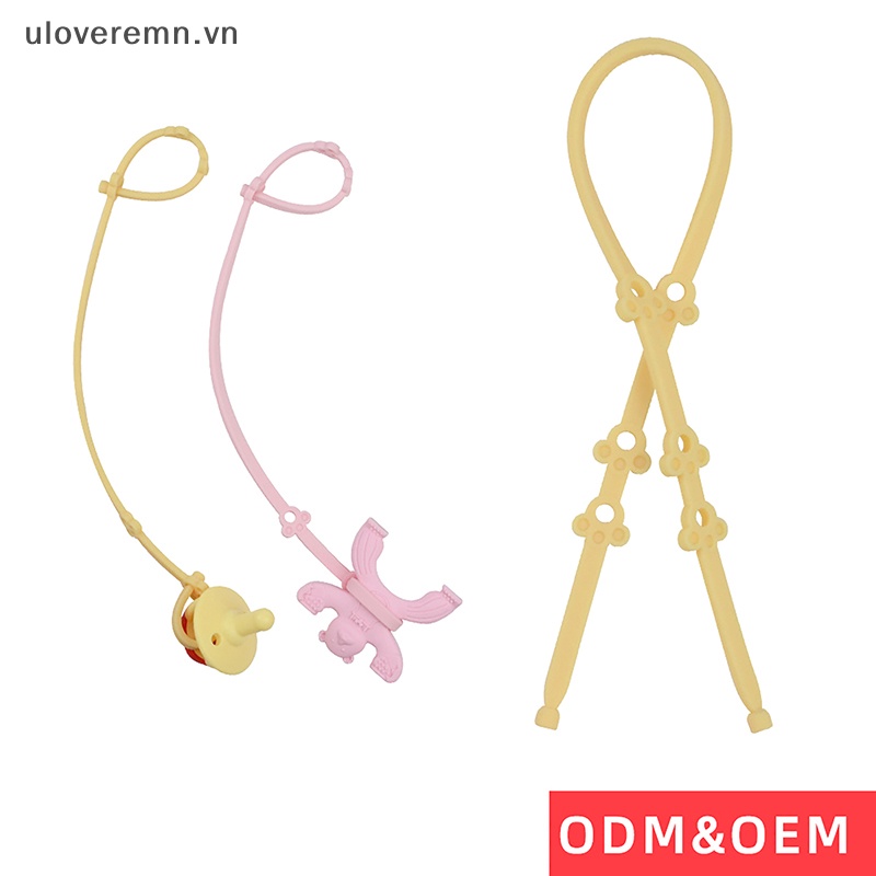 Uloveremn Đồ Chơi Dây Xích Núm Vú Giả Chống Thất Lạc Bằng Silicone Dành Cho Trẻ Em