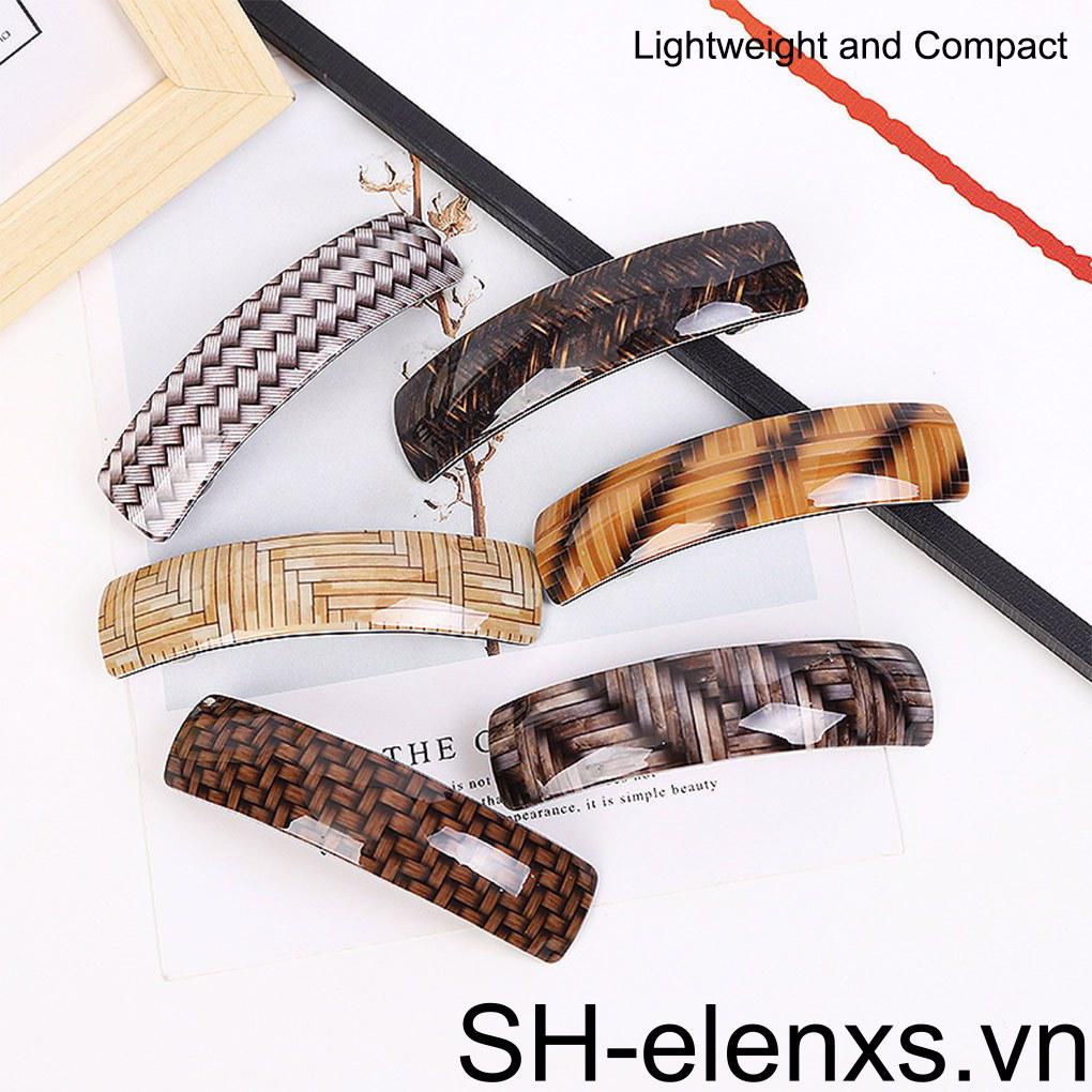 Set 12 Kẹp Tóc Hình Chữ Nhật Nhiều Màu Sắc Phong Cách Hàn Quốc Cho Nữ