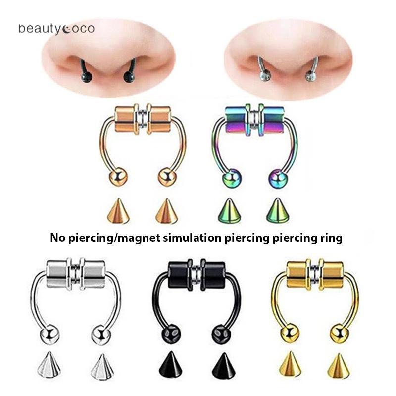 beautycoco🍊Khuyên Mũi Nam Châm Bằng Thép Không Gỉ