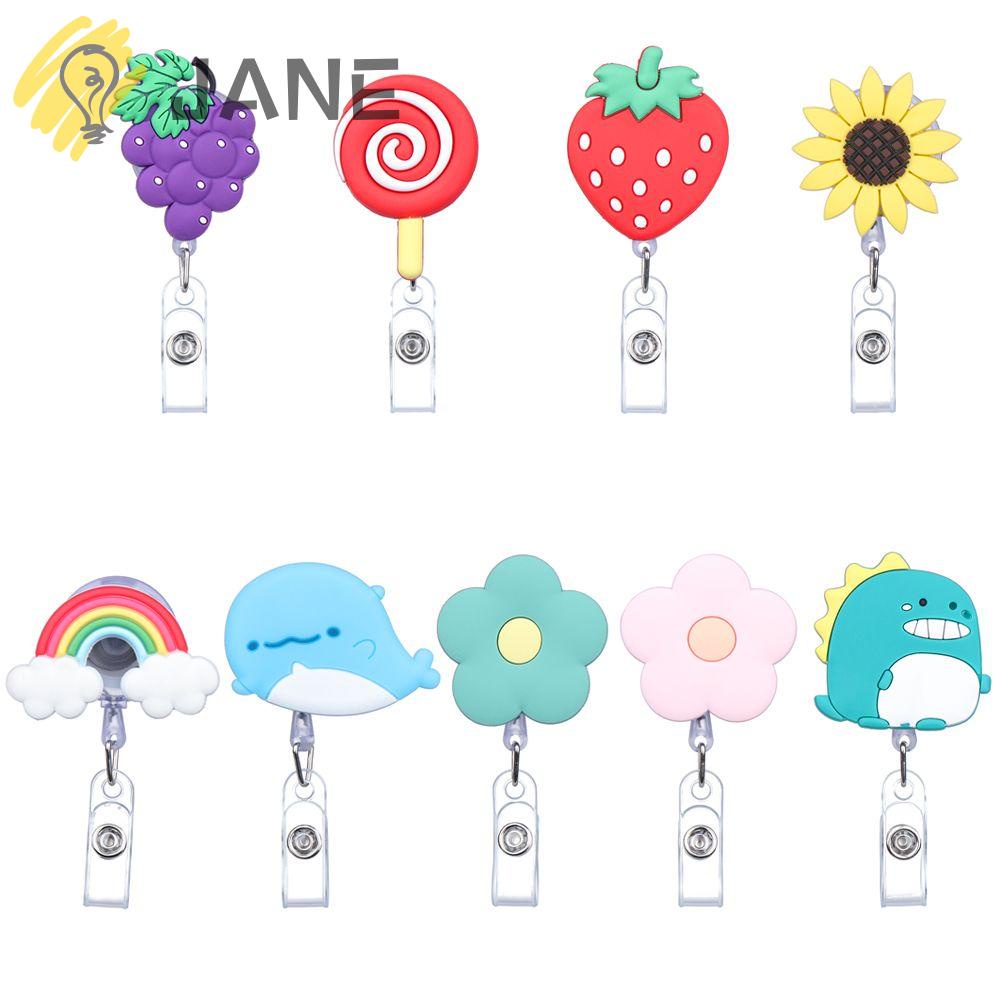 Giá Đỡ Kẹp Huy Hiệu Bằng Silicon Hình Hoa / Cá Sấu Có Thể Thu Gọn Cho Học Sinh