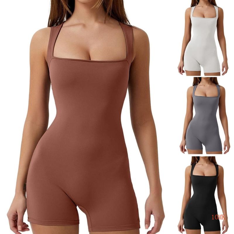 Bộ Áo Liền Quần Thể Thao Không Đường May Ôm Dáng Thời Trang Cho Nữ