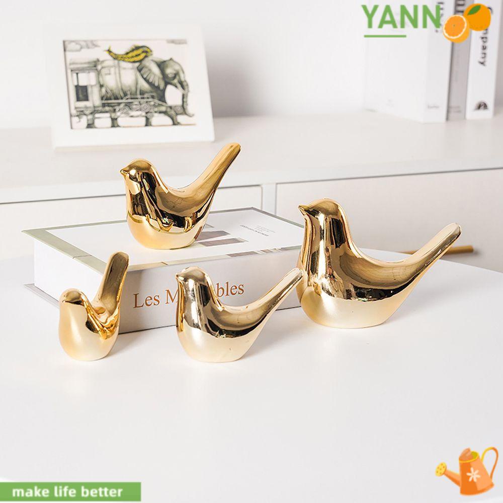 1 Phụ Kiện Trang Trí Nền Phòng Khách Hình Chim Bằng Gốm Sứ Kiểu Hiện Đại