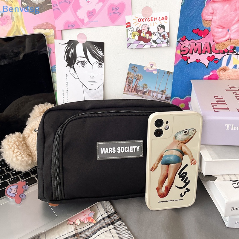 Benvdsg > Túi Đựng Bút Chì Sức Chứa Lớn Màu Sắc Thời Trang Có Khóa Kéo Dành Cho Học Sinh