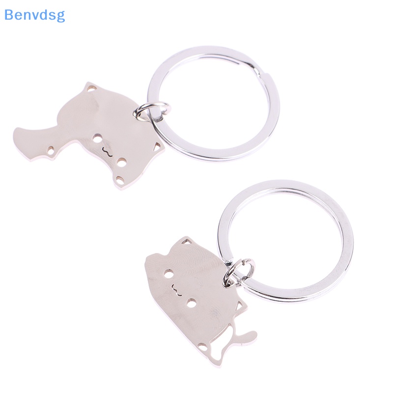 Benvdsg > Móc Khóa Hình Mèo Hoạt Hình Bằng Thép Không Gỉ Trang Trí Túi Xách