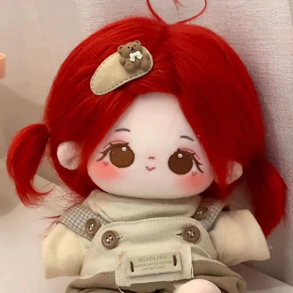 Búp Bê Nhồi Bông Vải Cotton 20cm Thiết Kế Dễ Thương Cho Bé Gái