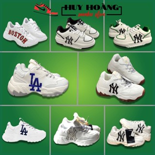 Giày MLB đủ mẫu chuẩn 11 bản Trung Full Box - Giày NY đế nâu, LA, NY Chunky Liner độn đế nam nữ hot hit