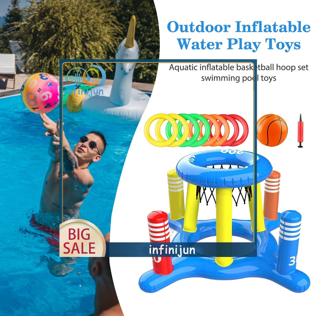 Đồ Chơi Ném Bóng Rổ Bơm Hơi Đứng Bằng PVC Dành Cho Trẻ Em Và Người Lớn