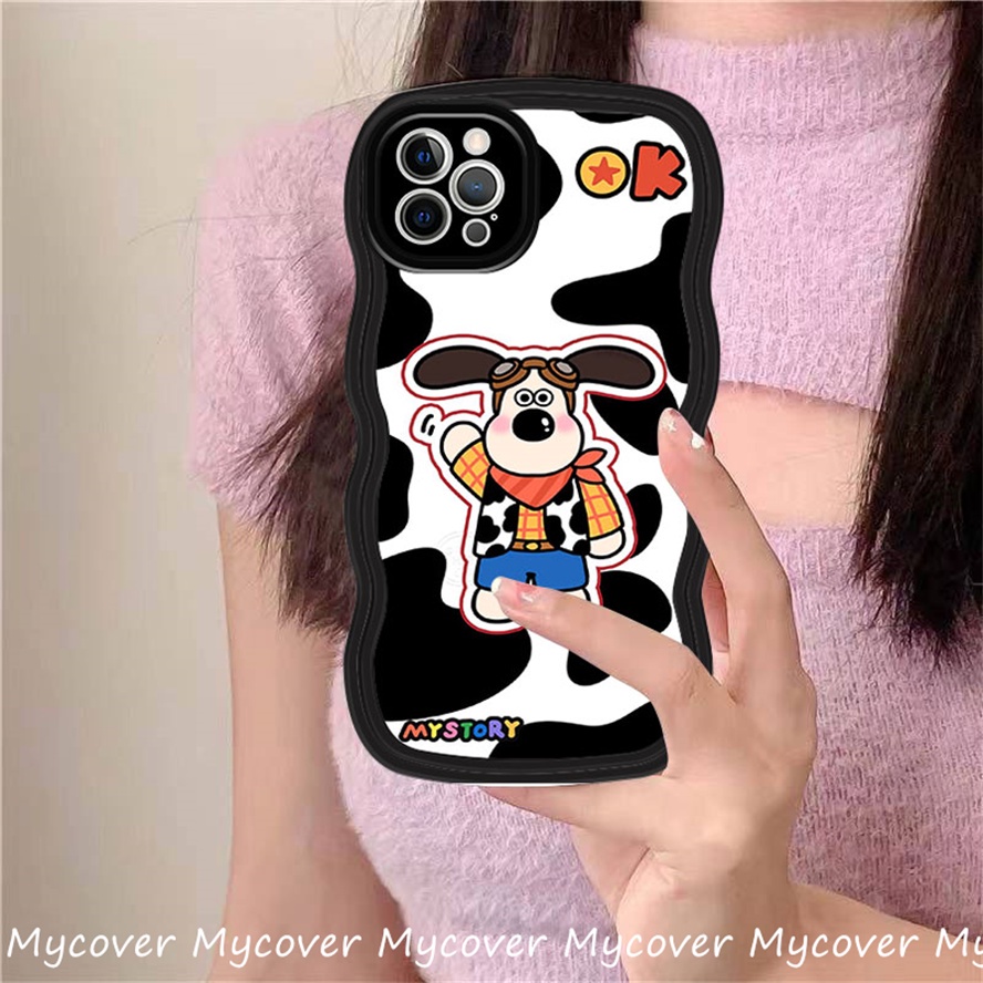 Ốp Điện Thoại Silicon Mềm Họa Tiết Chú Cún Hoạt Hình Cho iPhone 11 13 12 14 Pro Max X XR Xs Max 6 7 8 Plus