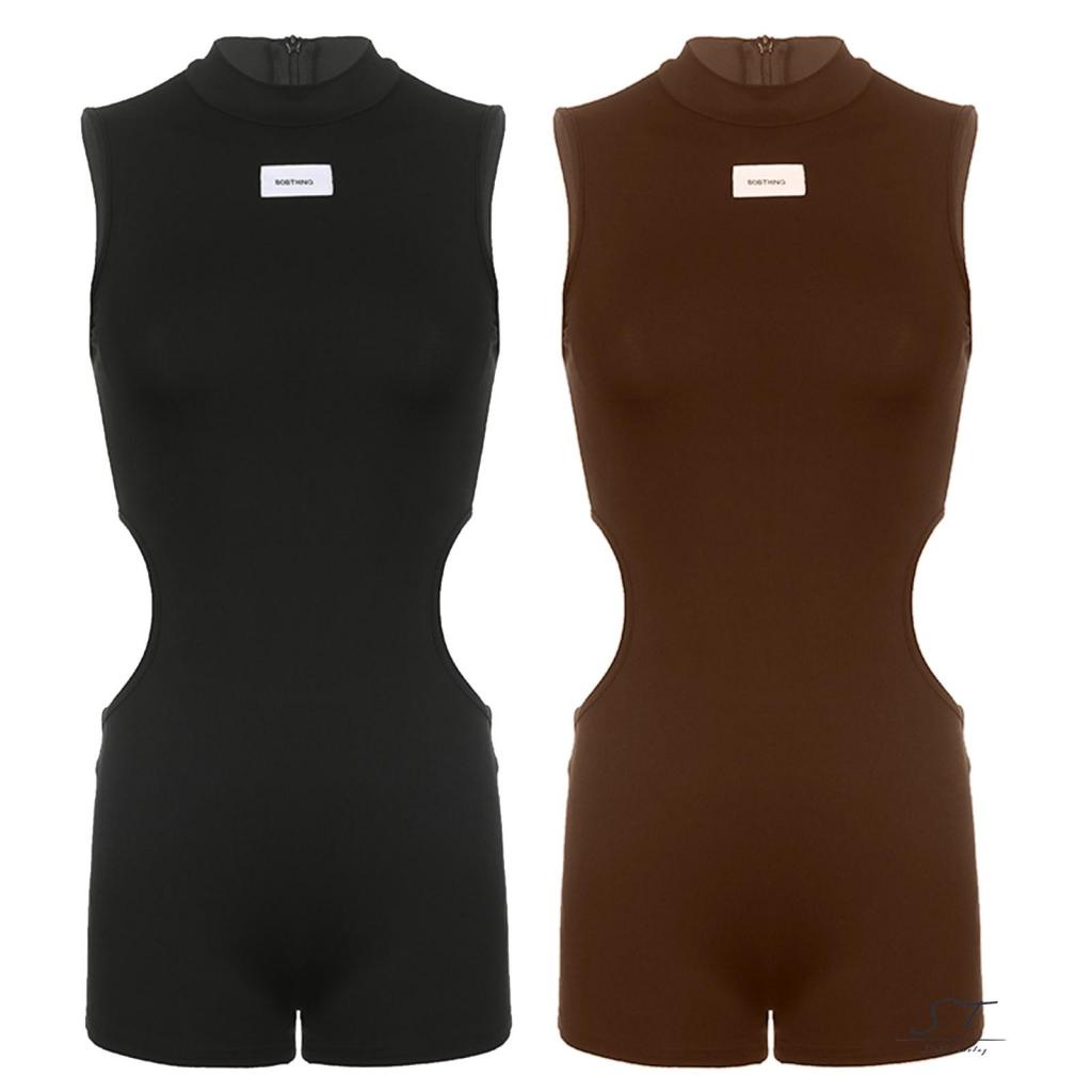 Bộ Áo Liền Quần Thể Thao Không Tay Cổ Cao Thời Trang Mùa Hè CY03 Cho Nữ