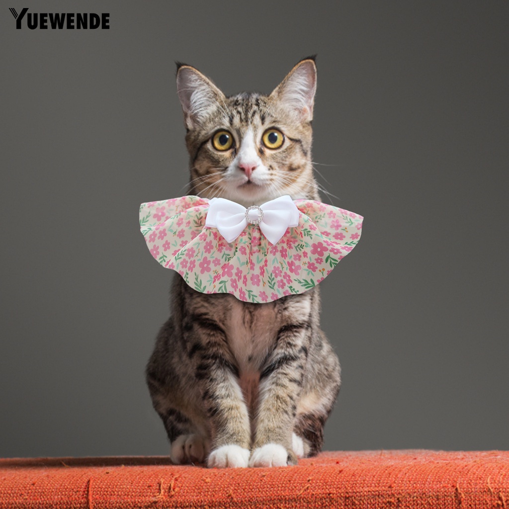 Yếm Đeo Cổ Họa Tiết Hoa Dễ Thương Cho Thú Cưng