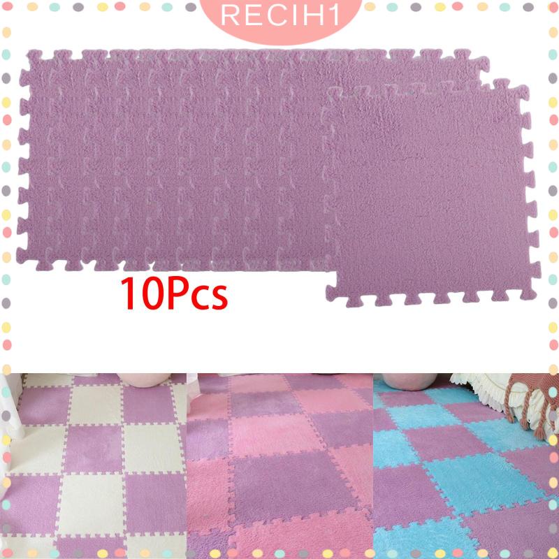 Set 10 Tấm Thảm Xốp Lót Sàn Mềm Mại Chống Trượt Tiện Dụng Cho Nông Trại / Nhà Cửa