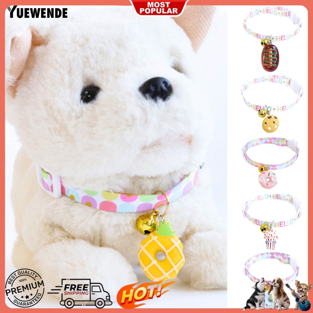 Vòng Cổ Hình Bánh Donut Có Thể Điều Chỉnh Cho Thú Cưng