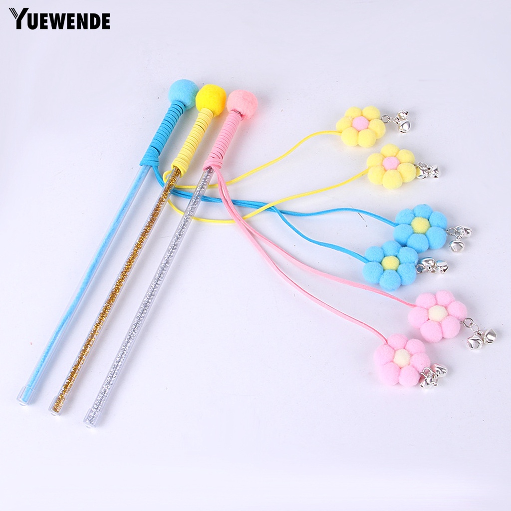 Gậy Đồ Chơi Tương Tác Với Mèo Cưng YQ.E Tay Cầm Mềm Mại Thoải Mái Chống Rách Giảm Căng Thẳng Vui Nhộn