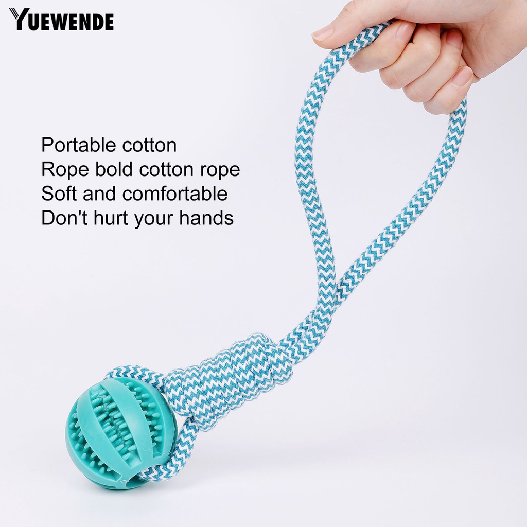 Đồ Chơi Dây Cao Su Gắn Bóng Cao Su Giúp Giữ Sạch Răng Chống Cắn Và Mài Mòn Cho Thú Cưng