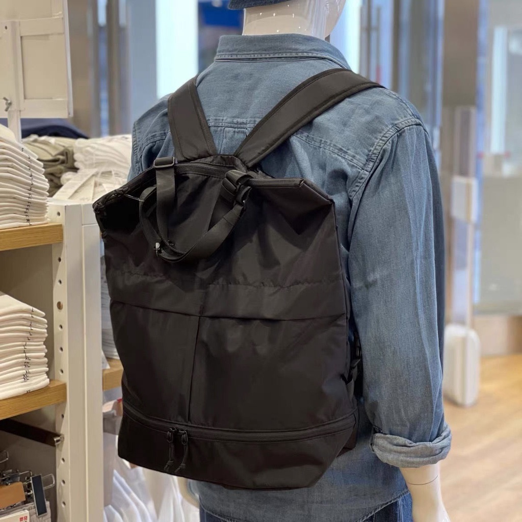 Ba Lô Uniqlo Bằng Nylon Sức Chứa Lớn Cho Nam Và Nữ