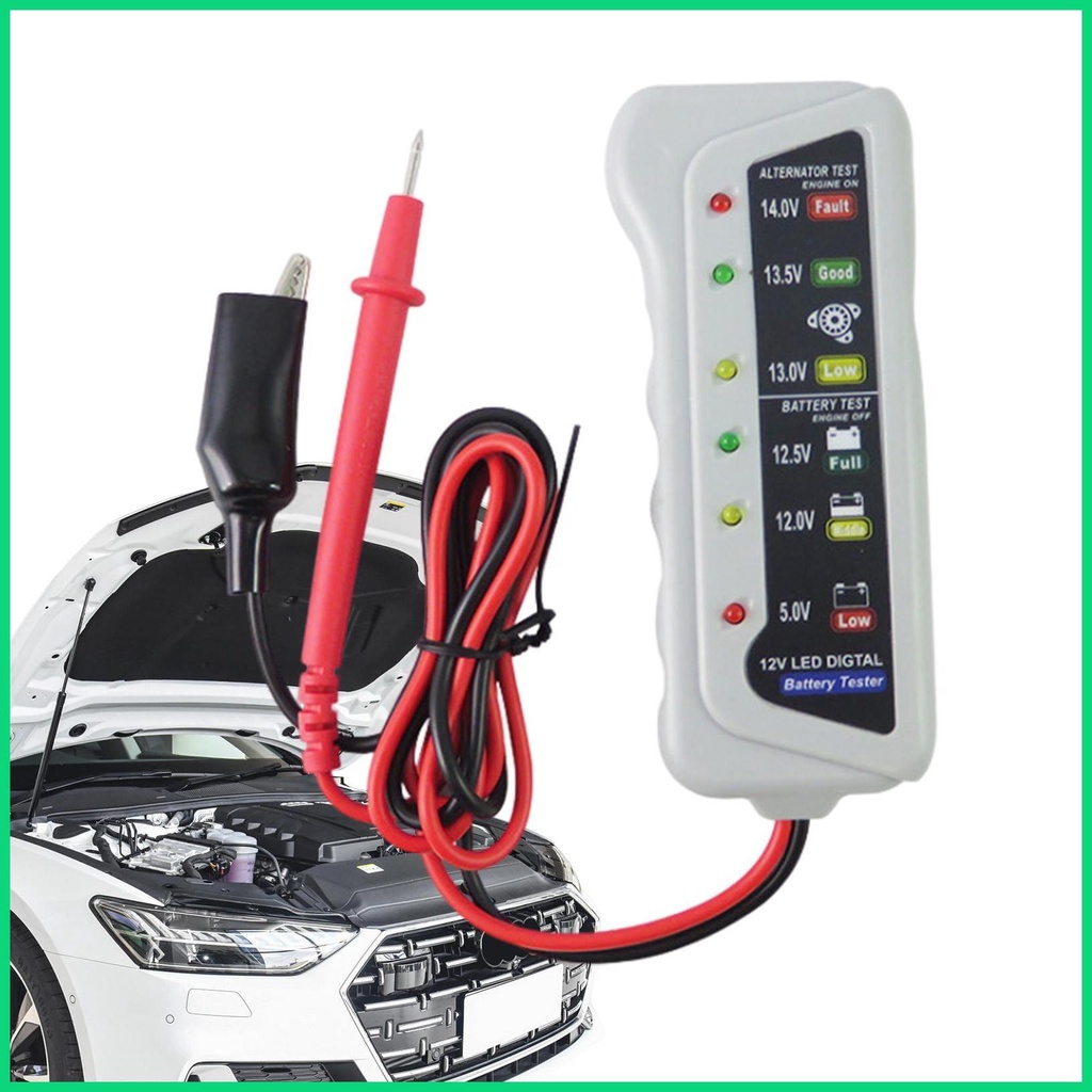 Thiết Bị Kiểm Tra Dung Lượng Pin 6V 12V Có Đèn LED Độ Chính Xác Cao Chuyên Dụng