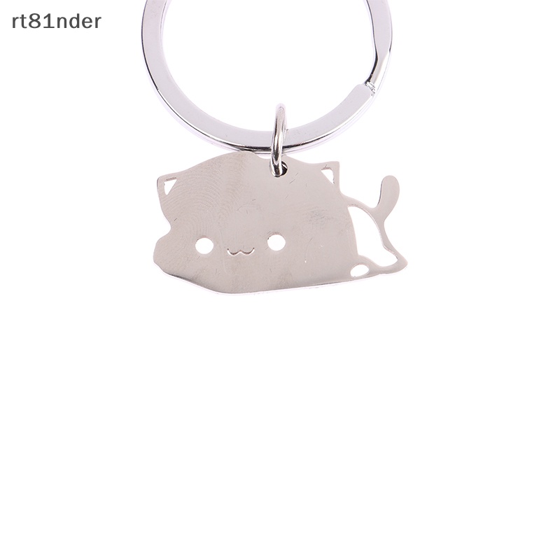 Rt Móc Khóa Hình Mèo Bằng Thép Không Gỉ Dễ Thương Trang Trí Túi Xách