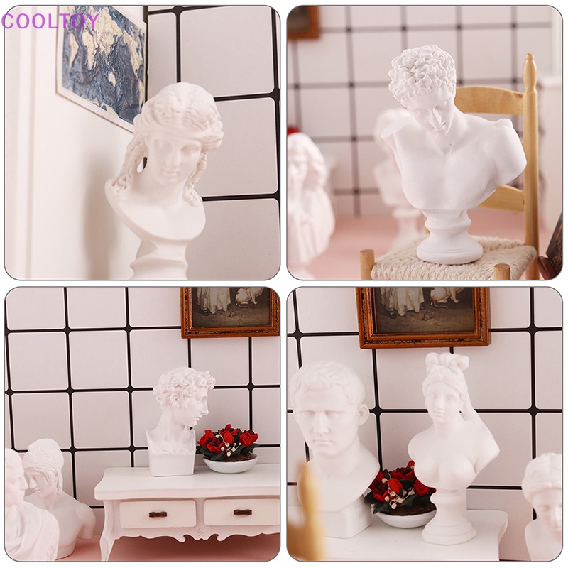 Cooltoy Đồ trang trí Tượng Gypsum Tỉ Lệ 1: 12 Trang Trí Nhà Búp Bê