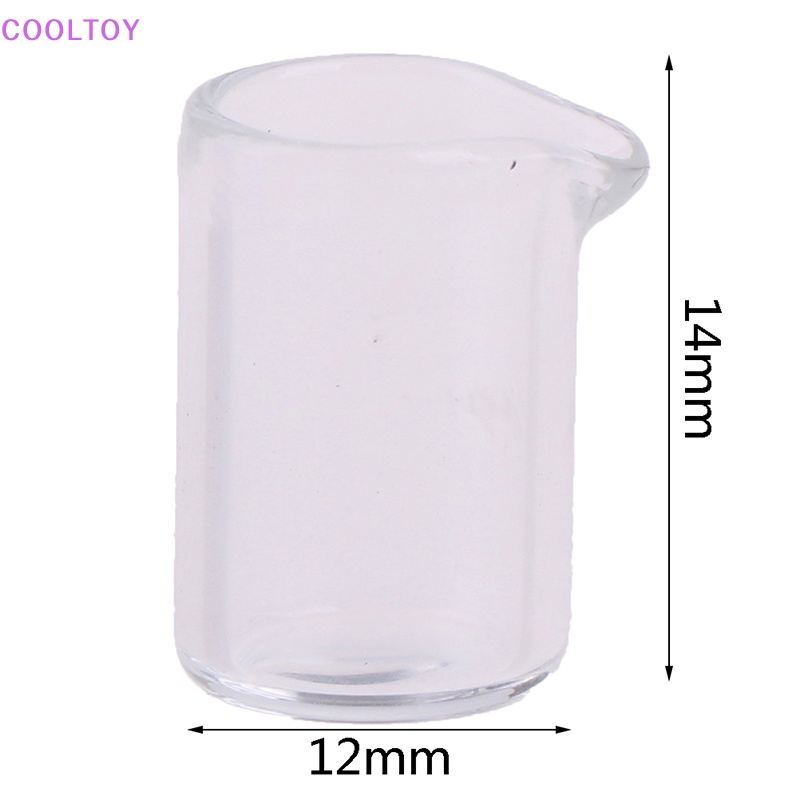 Set 5 Ly Thủy Tinh Uống Nước Mini Tỉ Lệ 1: 12 Trang Trí Nhà Búp Bê