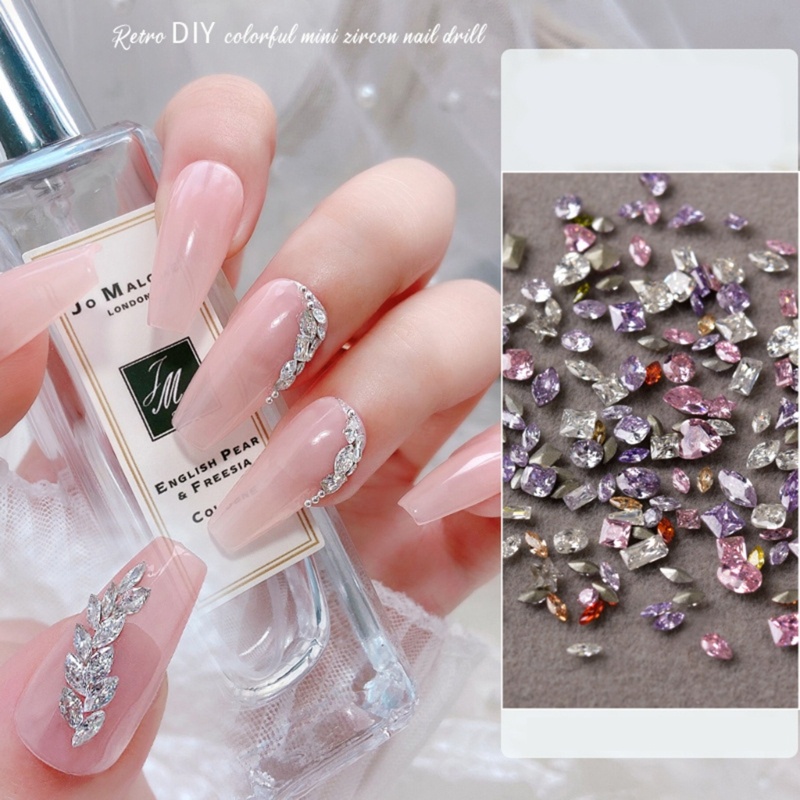 California Set 50 Hạt Đá 3d Đính Móng Nghệ Thuật