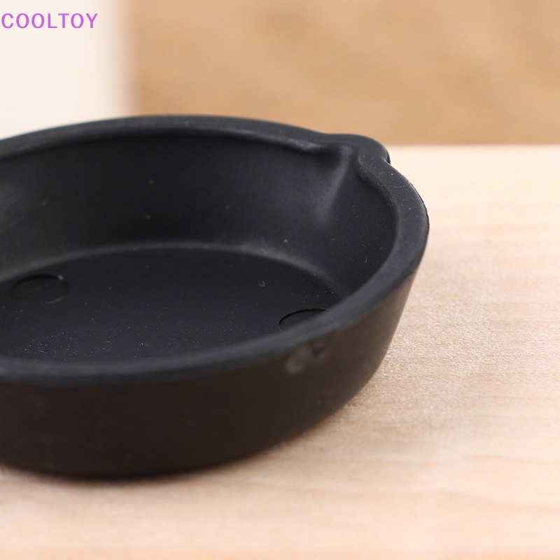 Set 2 Mô Hình Chảo Nấu Ăn Mini Tỉ Lệ 1: 12 Trang Trí Nhà Búp Bê