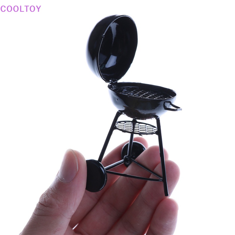 Vỉ Nướng BBQ Màu Đen Trang Trí Nhà Búp Bê Tỉ Lệ 1: 12