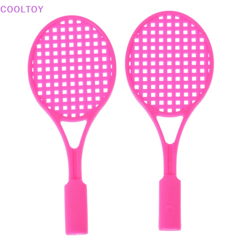 Bộ 4 Vợt Tennis Đồ Chơi Cho Nhà Búp Bê 1: 6 / 1: 12