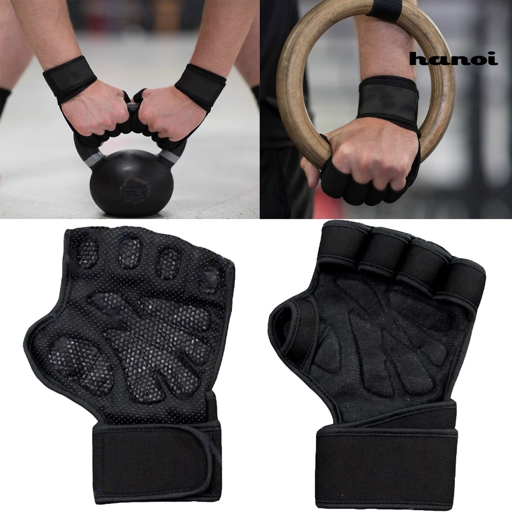 Vòng Đeo Tay Kiểu Dáng Đơn Giản Trẻ Trung♙Găng Tay Hở Ngón Bằng Silicone Chống Trượt Dày Dặn Tiện Dụng