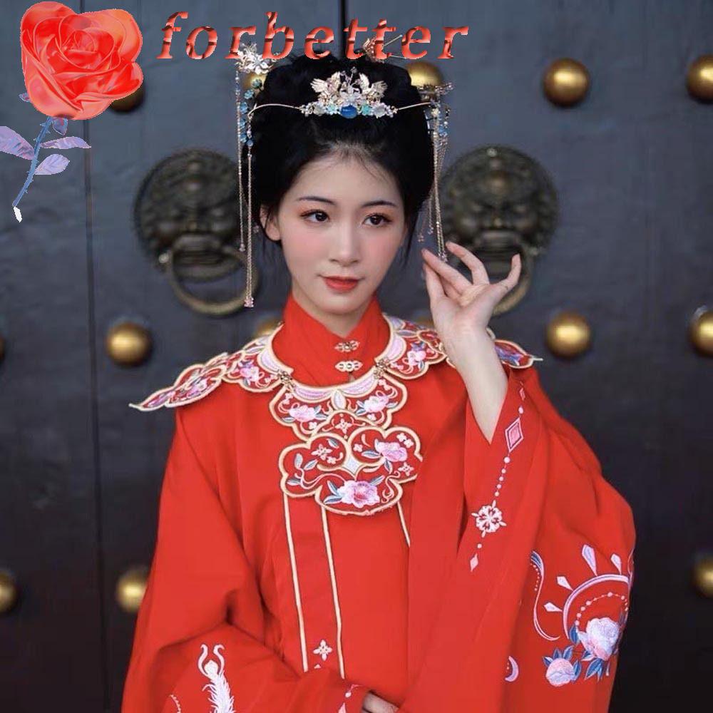 Bộ Trâm Cài Tóc Phối Tua Rua Phong Cách Trung Hoa Cổ Điển Thời Trang Cho Bé Gái