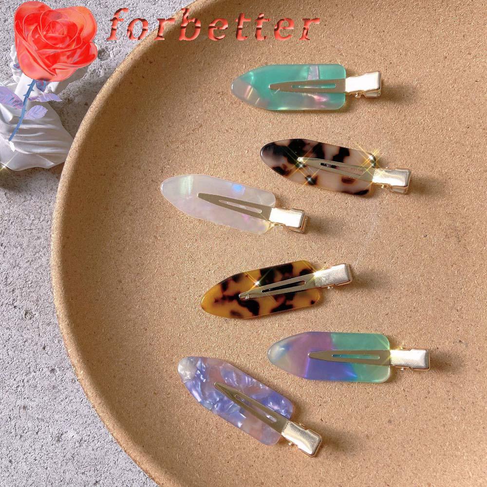 Kẹp Tóc Không Đường May Họa Tiết Da Báo Đơn Giản Phong Cách Hàn Quốc