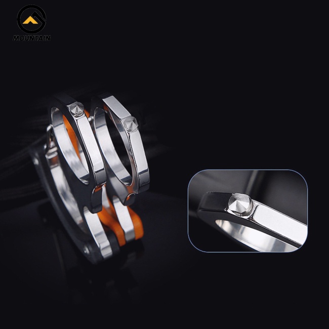 Móc Chìa Khóa Xe Hơi Bằng Thép Không Gỉ Hình Nón Đa Năng Tiện Dụng Cho Nam