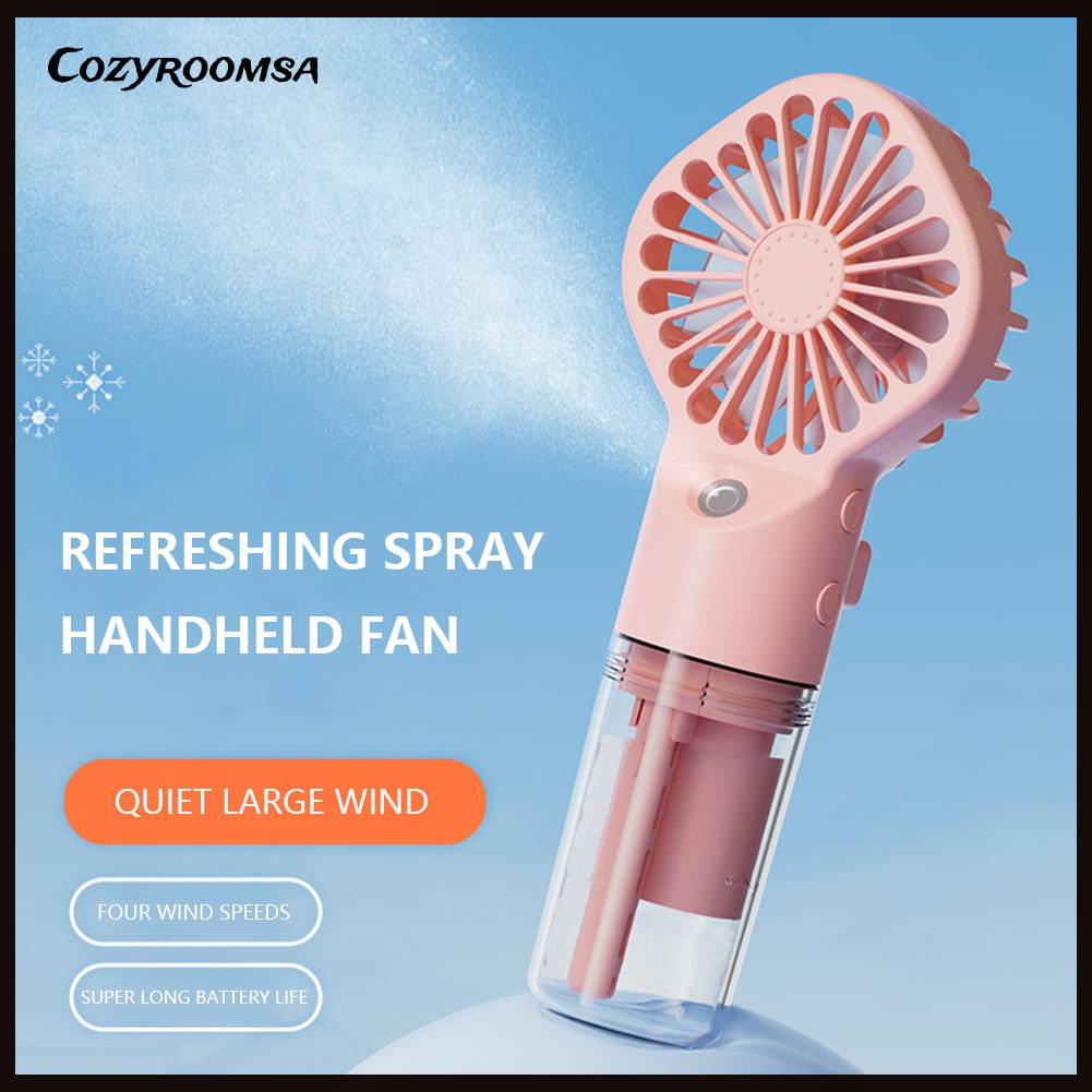 Quạt Phun Sương Làm Mát Để Bàn 4 Tốc Độ Nhỏ Gọn Dành Cho Gia Đình / Văn Phòng / Dorm