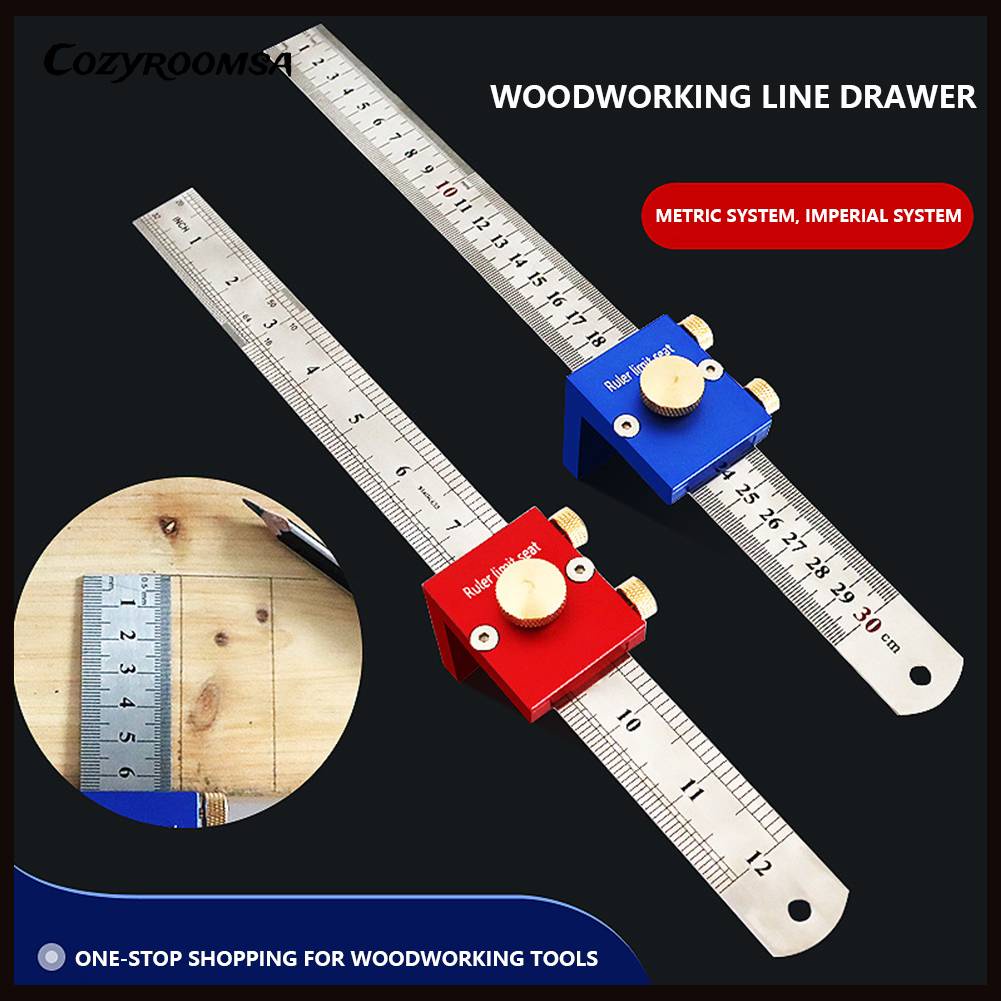 Thước Đo Gỗ 30cm / 12 inch 90 Độ