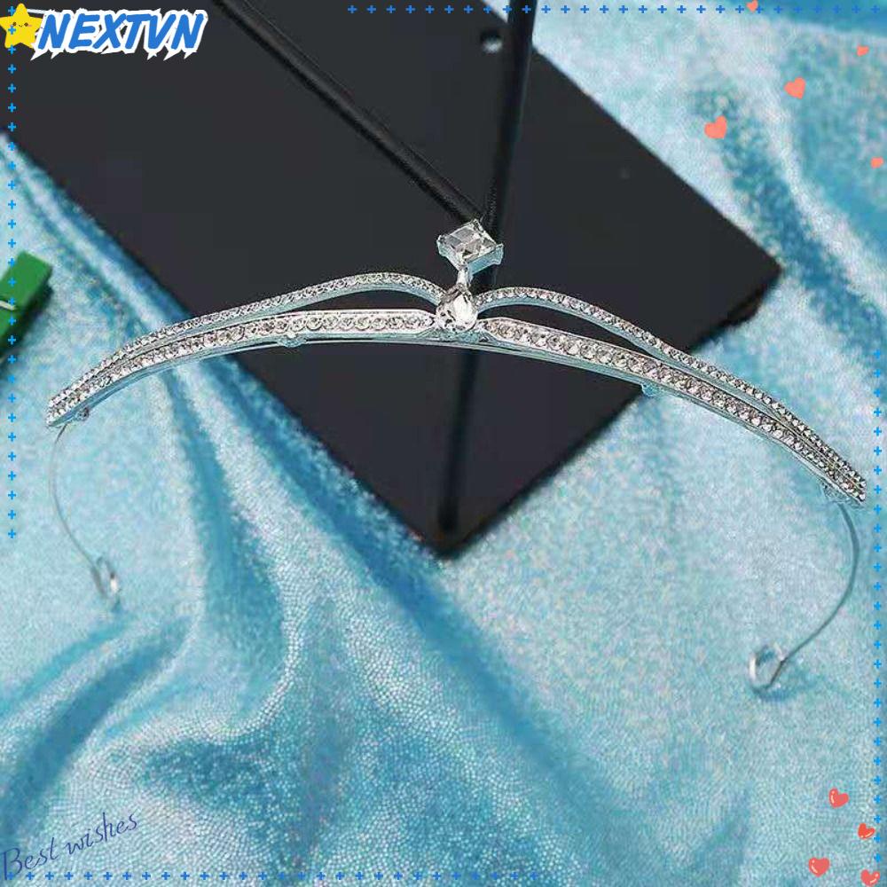 Vương Miện Hợp Kim Thiết Kế Xinh Xắn Cho Cô Dâu|Khăn Trùm Đầu Thiết Kế Đơn Giản Tiện Dụng