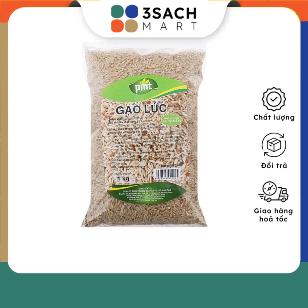 Gạo Lứt Thơm PMT (Gói 1kg)