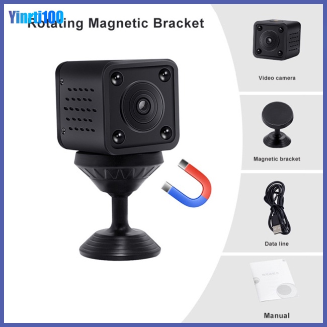 1 Bộ Máy Quay Hồng Ngoại Mini F9 1080p Hd Wifi Ip Ghi Hình Quay Ban Đêm