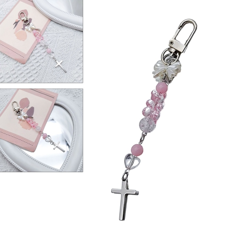 Mojito Móc Chìa Khóa Hình Gấu Và Nơ Bằng Nhựa Resin Dễ Thương