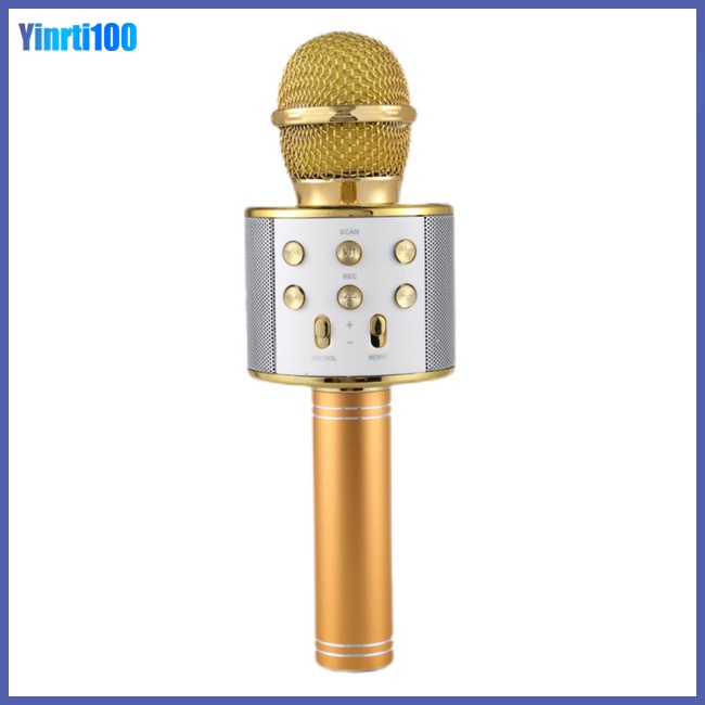 Micro Karaoke WS858 Kết Nối Bluetooth Cho Điện Thoại Di Động