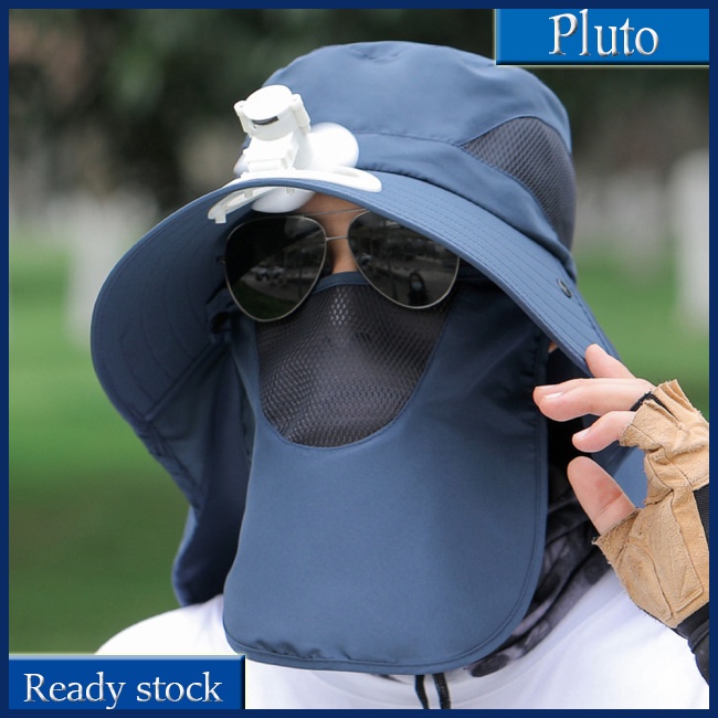 Mũ Câu Cá Chống Nắng Mùa Hè Có Quạt Lưới Thoáng Khí Bảo Vệ Cổ Và Mặt Mới Cho Nam Khi Đi Câu Cá Leo Núi