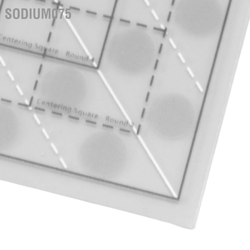 Sodium075 Lưới Chần Gòn Thước Chuyên Nghiệp Acrylic Quy Mô Chính Xác May Gia Đình Cho DIY Phụ Kiện Vá