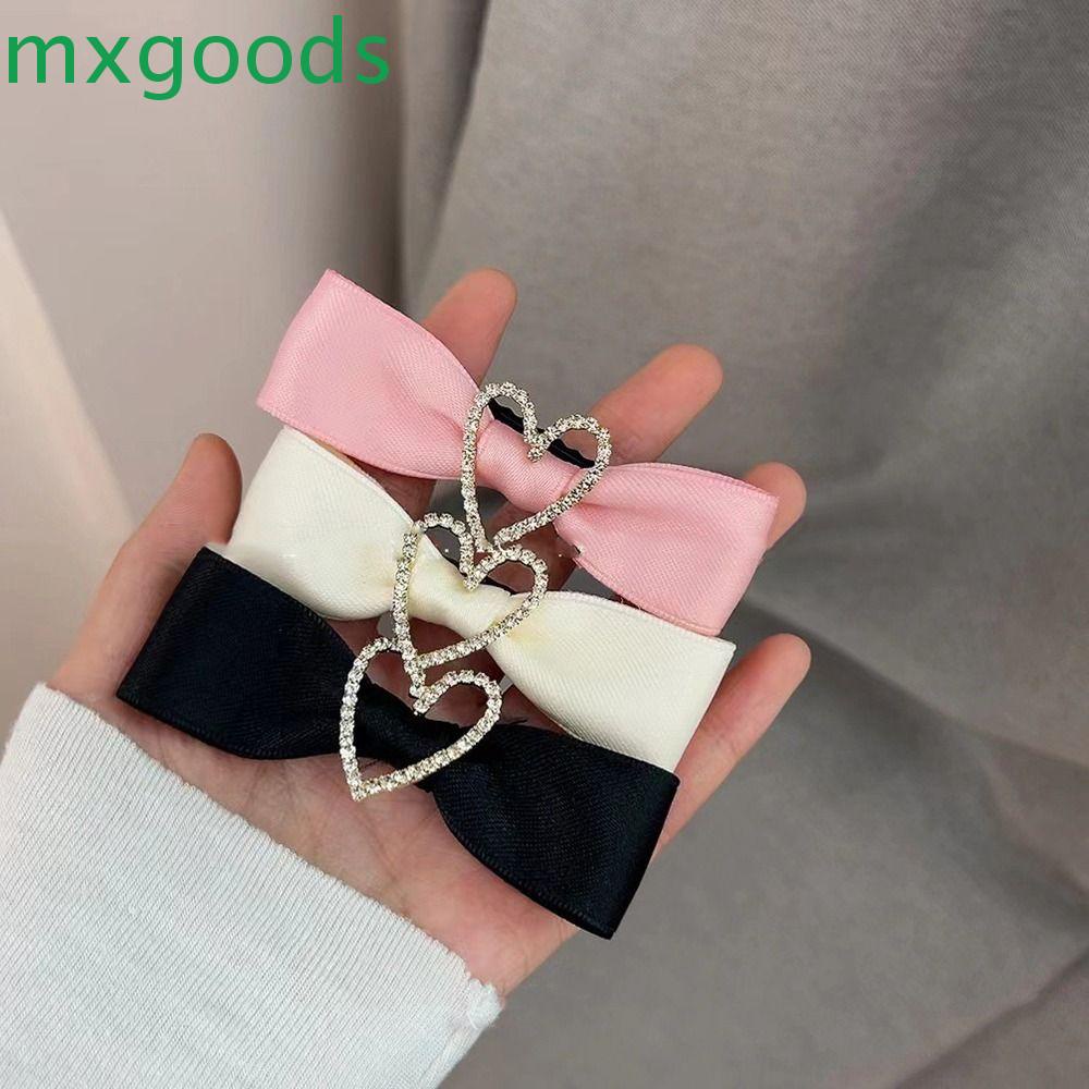 Kẹp Tóc Nơ Bướm Trái Tim Rỗng Phong Cách Lolita Hàn Quốc Cho Nữ