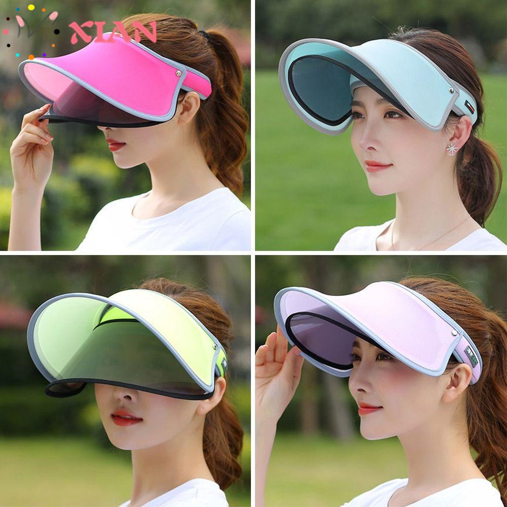 Mũ Chống Nắng Kèm Tấm Chắn Bảo Vệ Mặt Có Thể Điều Chỉnh Dành Cho Nam Và Nữ