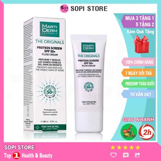 Kem chống nắng phổ rộng MARTI DERM The Originals Proteos Screen SPF50+ 40ml Tây Ban Nha cao cấp