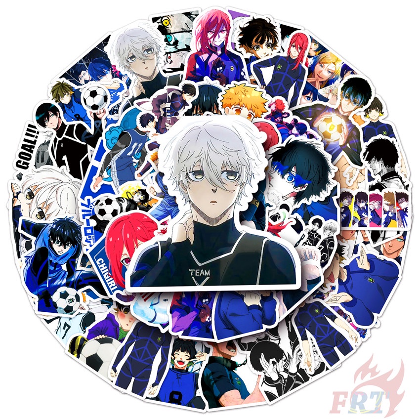 ❉ Set 03 Miếng Dán Màu Xanh Dương Trang Trí Ổ Khóa Series 03 ❉ Bộ 50 Sticker Chống Thấm Nước Họa Tiết Doodle Hợp Thời Trang