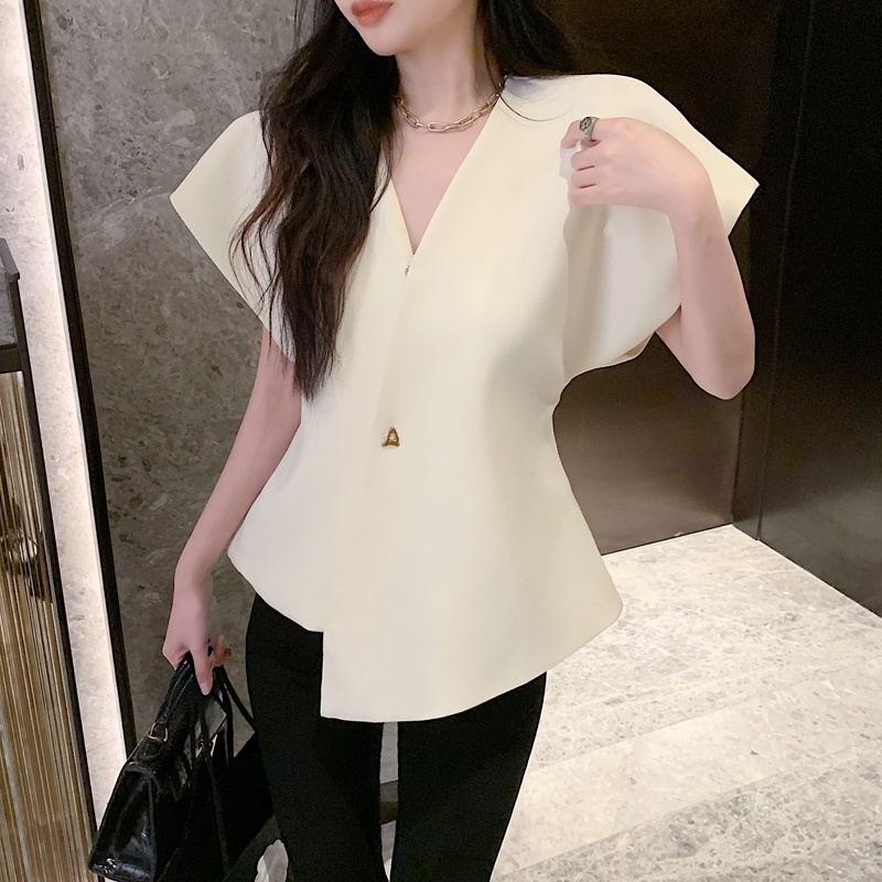 Áo Ghi Lê Thời Trang Với Thiết Kế Cảm Giác Và Thắt Lưng Mỏng. Áo Khoác vest Không Tay Một Nút Thời Trang 1725#