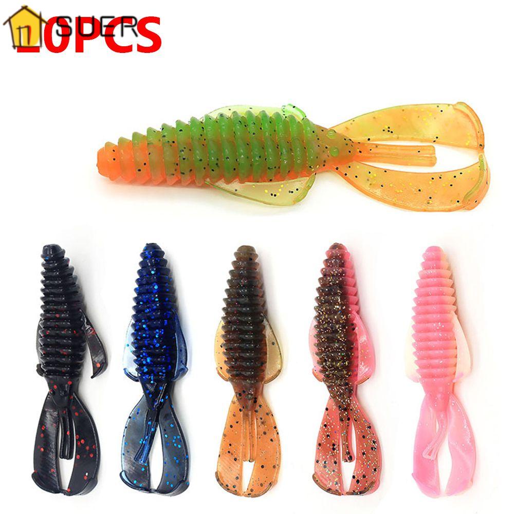 SUENIN Bộ 10 Mồi Câu Cá Giả Hình Tôm Kích Thước 8cm 4.5g Chất Lượng Cao