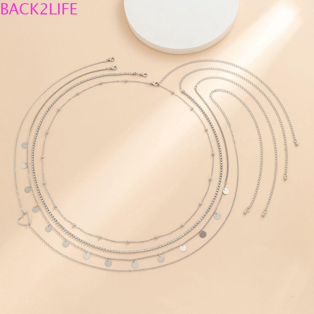 Dây Xích Đeo Hông / Thắt Lưng Đính Kim Sa Lấp Lánh Dễ Phối Đồ Mặc Bikini 2Lilife