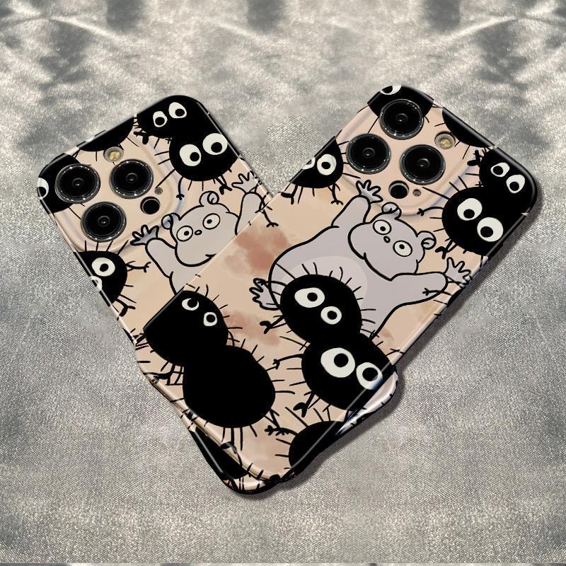 Ốp Điện Thoại Dẻo Họa Tiết Hoạt Hình Chống Sốc Cho Iphone 78 11 14pro 6Inmax 13iPhone12 8GAQ