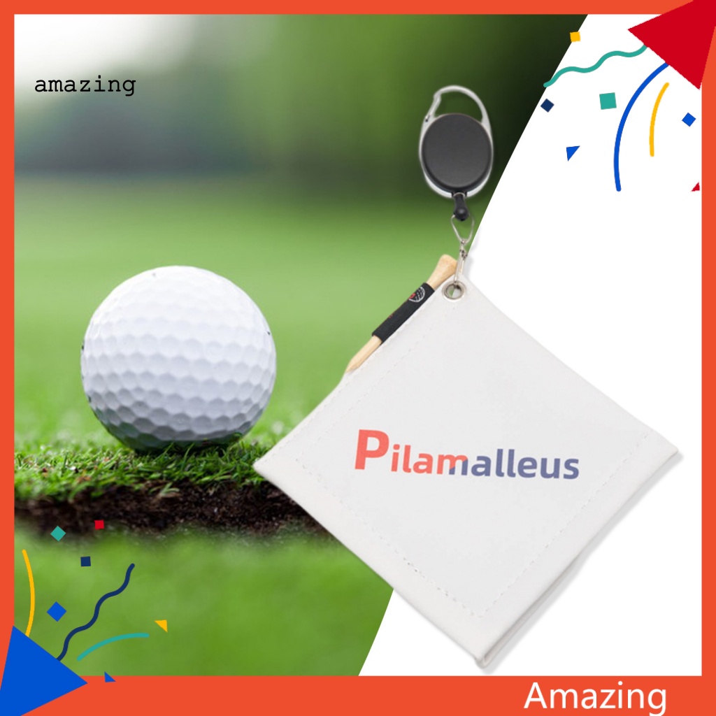 1 Bộ Khăn Lau Gậy Đánh Golf Mềm Mại Thấm Hút Tốt Kèm Móc Tiện Dụng