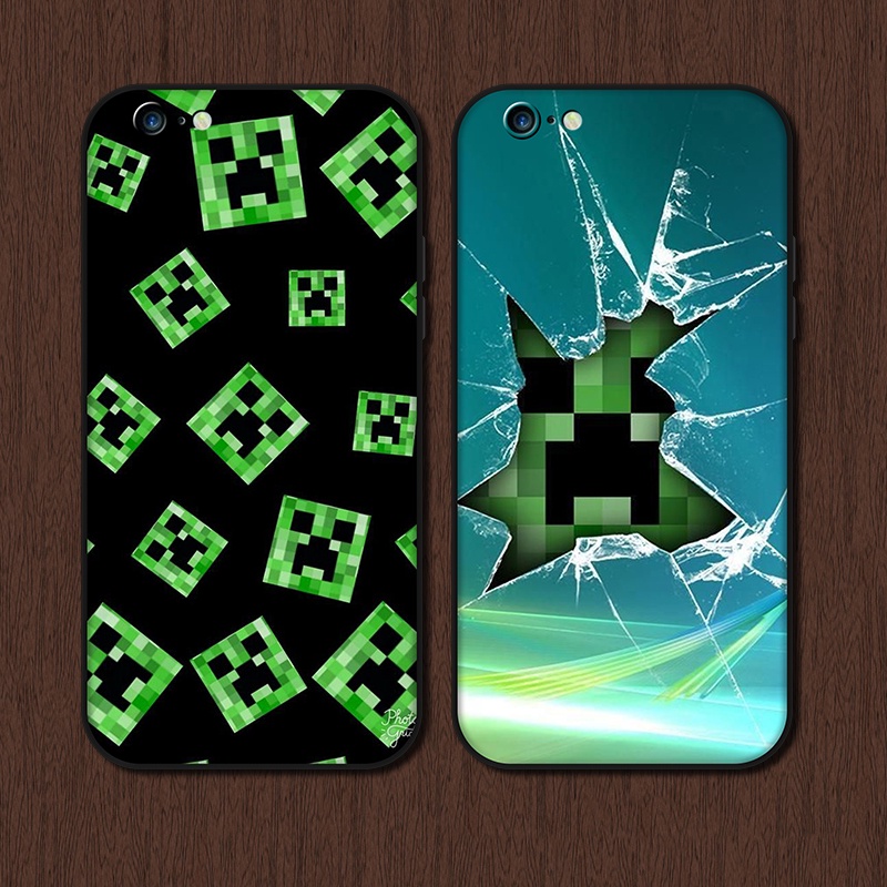 Ốp Lưng TPU Mềm In Hình Trò Chơi Minecraft Cho iPhone 6 6s Plus